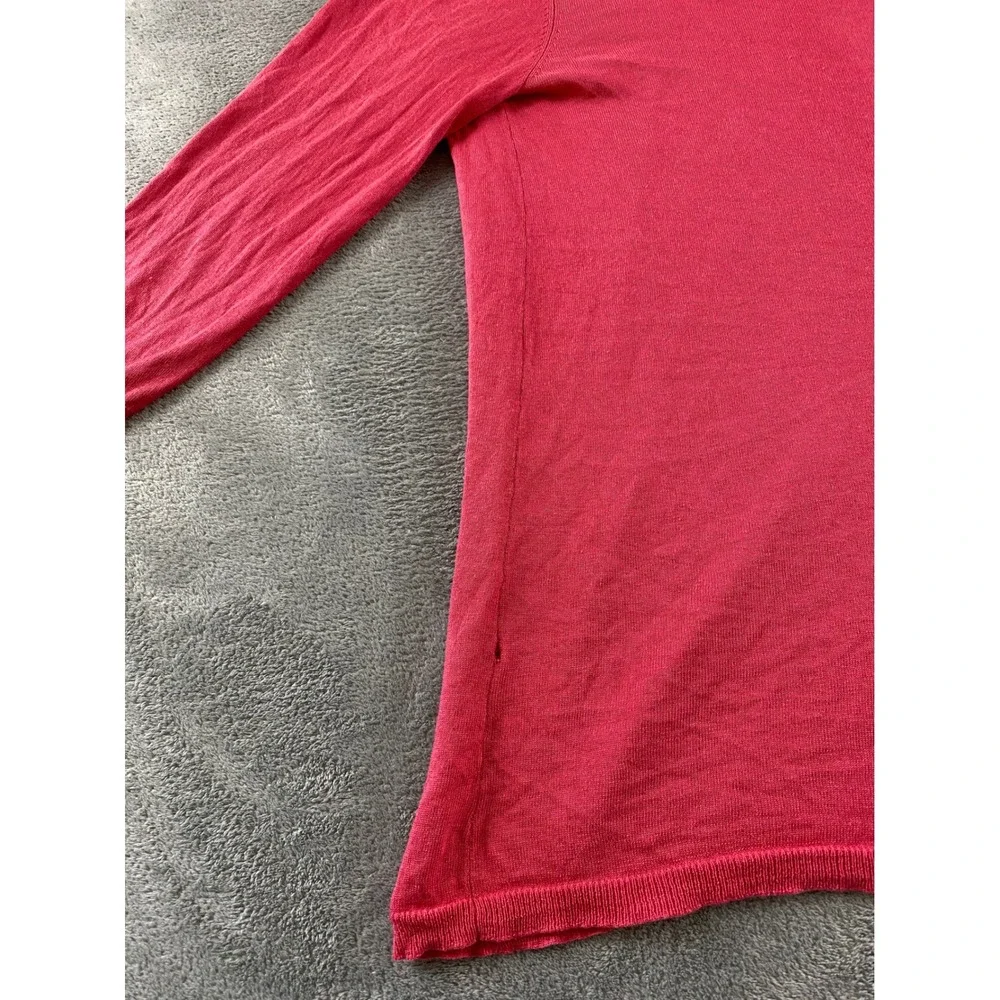 In Cashmere Womens Pink Open Front Shawl Collar Cardigan 3/4 Sleeve XL Soft Knit